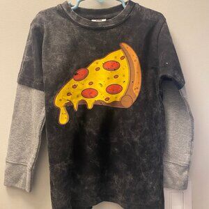 Brand New Kid's Pizza Shirt with Thermal Sleeves